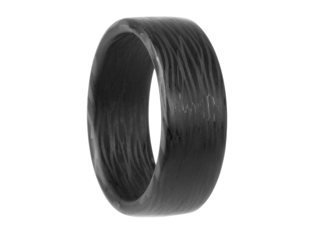 Wave Carbon Fiber Ring by Element Ring Co
