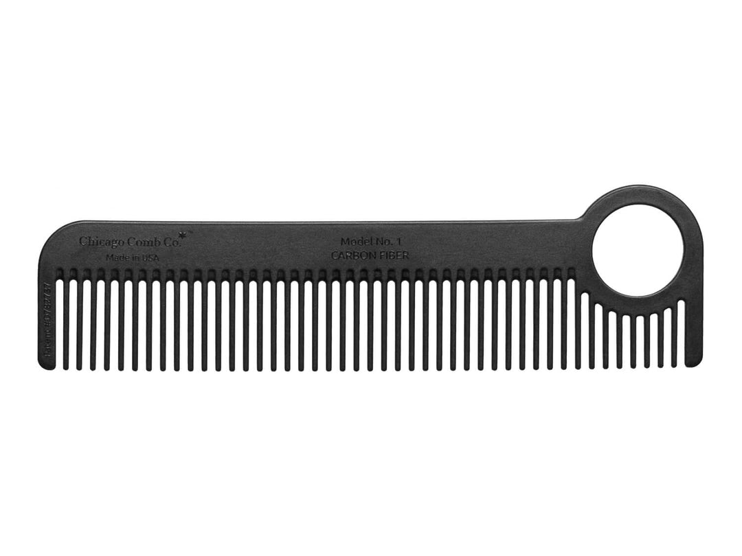 Excellent Comb One Professional Carbon Comb from Chicago Comb Co. | Model No. 1 – Carbon ...