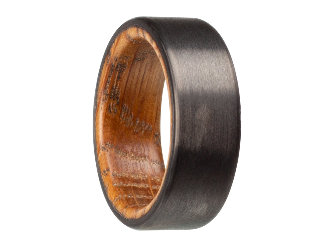 Carbon fiber and whiskey barrel cooper ring