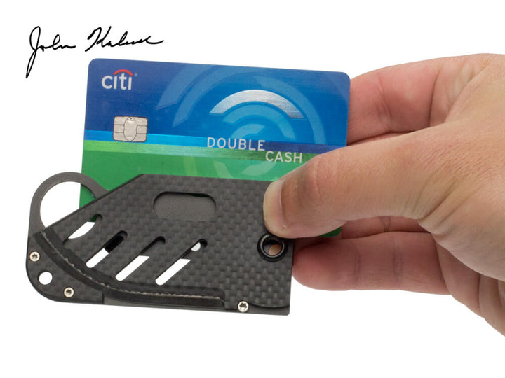 Creditor Carbon Fiber Credit Card Knife by John Kubasek