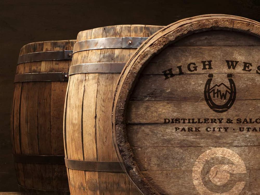 High West distillery whiskey barrel