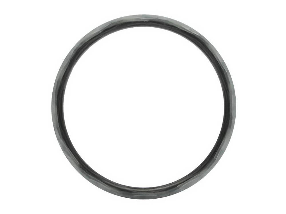 Silverback Carbon Fiber & Silver Fiberglass Ring by Element Ring Co. - Side Profile