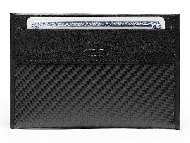 TUMI Donington Slim Carbon Fiber Card Case, back