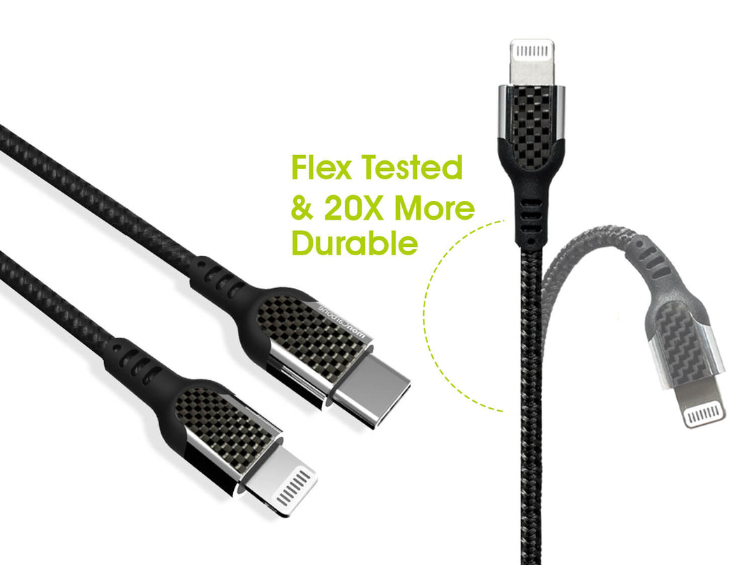 Câble USB-C vers Lightning Blanc Robuste 2m - Câble de  Charge/Synchronistation USB Type C vers Lightning Fibre Aramide -  iPad/iPhone 12 Certifié Apple