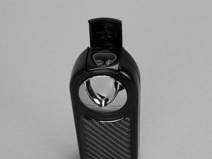 Dobrev III Triple Jet Flame Black Carbon Fiber Lighter