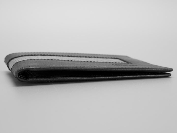 Londono Carbon Fiber and Leather All Black Sports Wallet