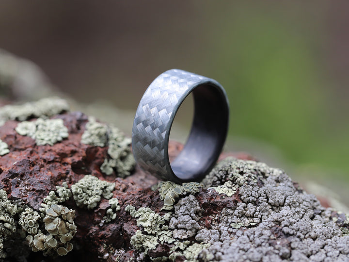 Silverback ring on stone