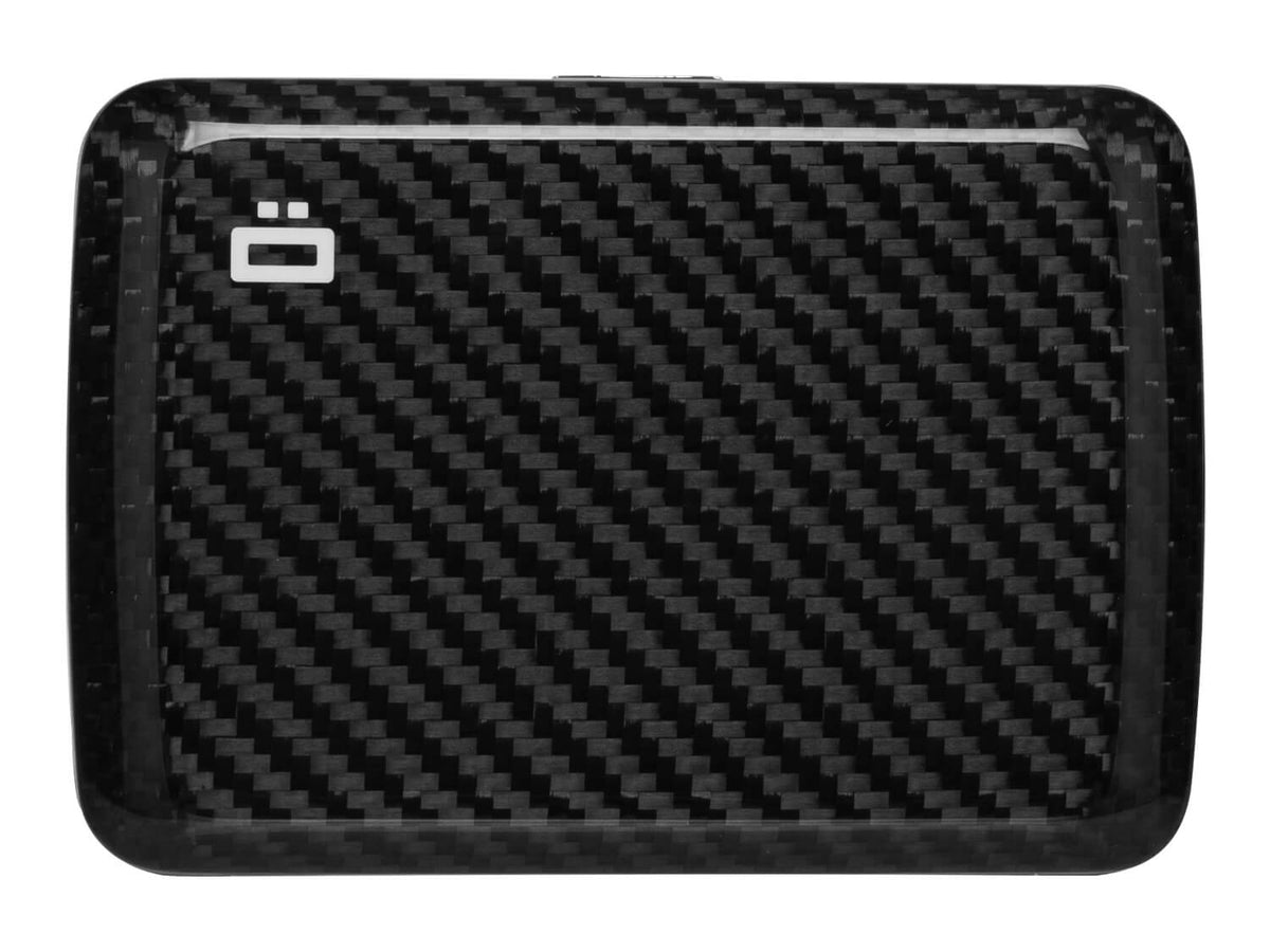 Ogon Smart Case V2 (formerly Stockholm V2) carbon fiber wallet, front