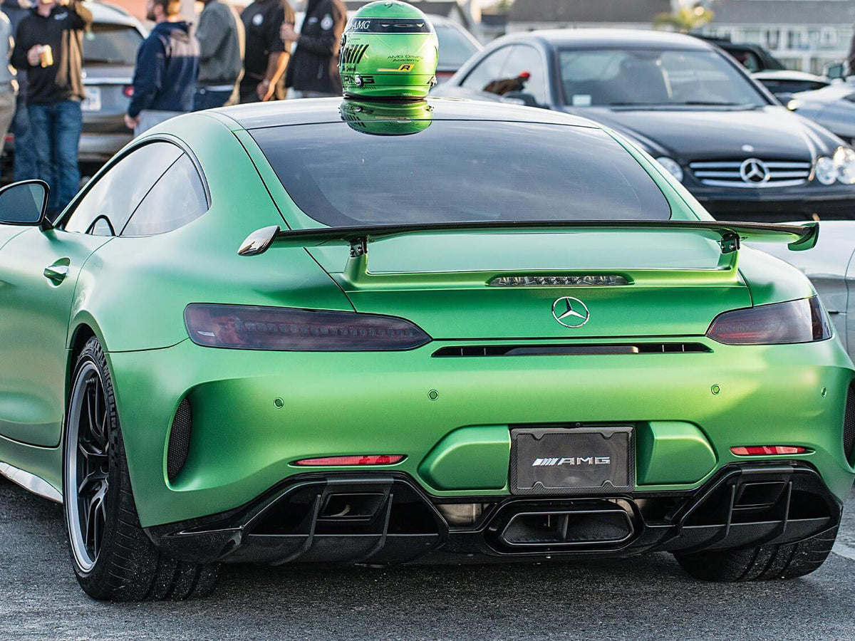 TagArmur Carbon Fiber License Plate Frame on Mercedes AMG GT