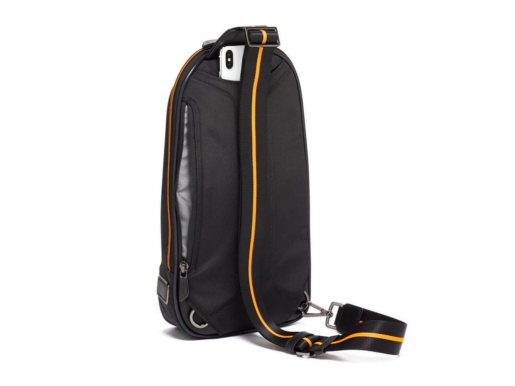 TUMI | McLaren Torque Sling, back#color_black-with-papaya