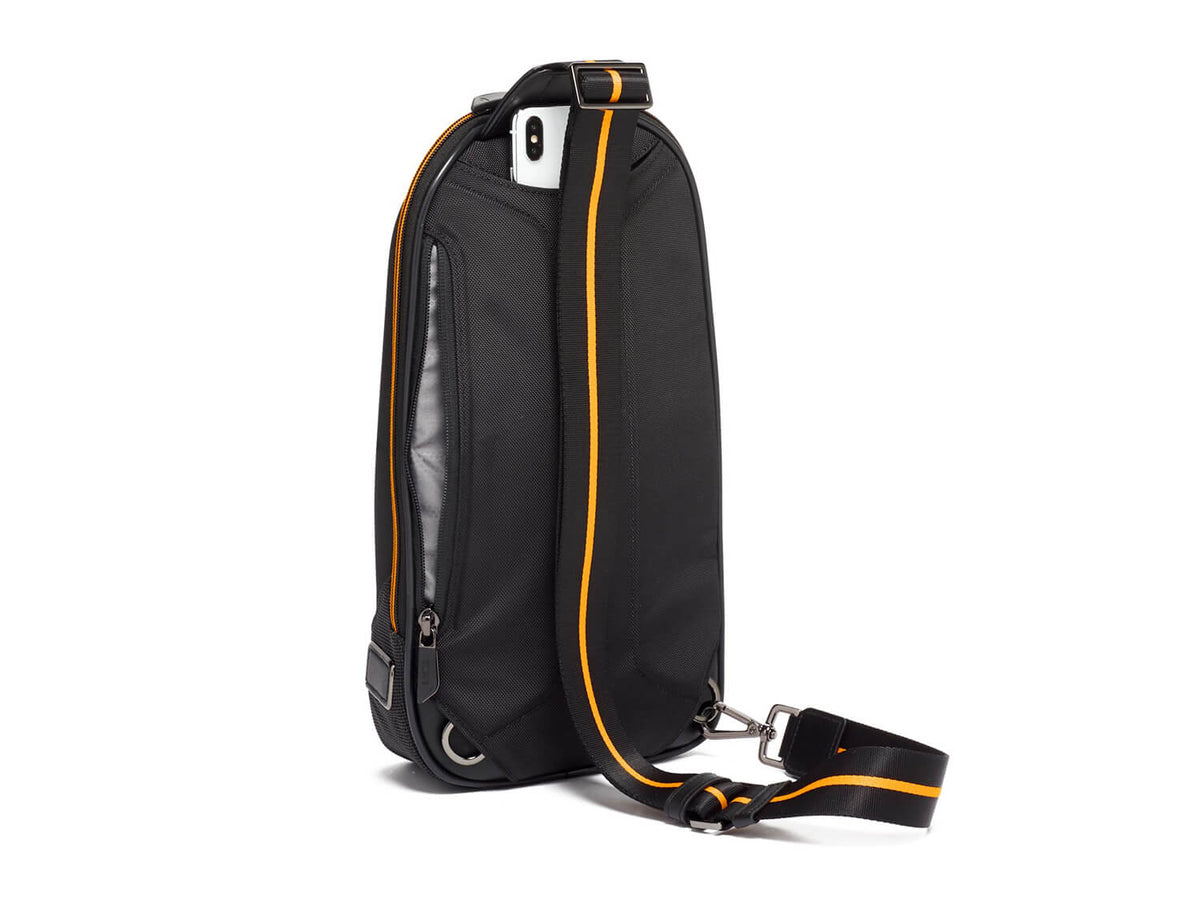 TUMI | McLaren Torque Sling, back#color_black-with-papaya