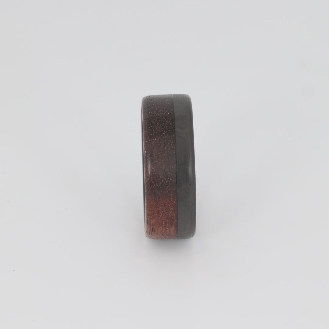 Craftsman 70/30 Carbon Fiber & Walnut Wood Ring 360 video